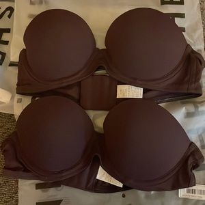 Two Strapless bras